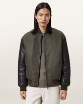 Myler Ramskull Leather Bomber Jacket