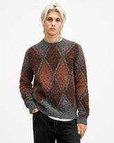 Mord Argyle Relaxed Fit Sweater