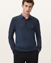 Mode Merino Long Sleeve Ramskull Polo Shirt