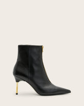 Natasha Pointed Zip Up Leather Boots