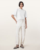 Mila Tapered Cargo Denim Pants