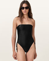 Court Strapless Black Swimsuit