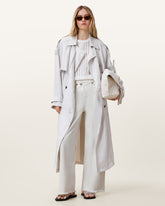 Aki Crossover Wide Leg Denim Jeans