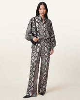 Charli Wide Leg Snake Print Pants