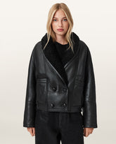 Charlton Double Breasted Shearling Jacket