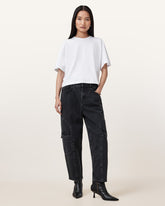 Daisy Mae Tapered Leg Cargo Denim Jeans