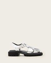 Tess Chunky Metallic Leather Sandals