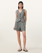 Averie Tencel Relaxed Fit Linen Blend Shorts
