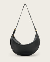 Half Moon Leather Crossbody Bag