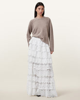 Lizi Tiered Lace Maxi Skirt