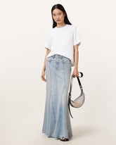 Alma Maxi Denim Skirt