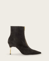 Natasha Pointed Zip Up Suede Boots