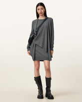 Drina Draped Wool Dress