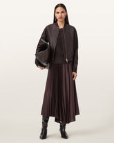 Orten Leather Bomber Jacket