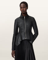 Grace Leather Biker Jacket