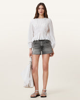 Tate High Rise Denim Shorts