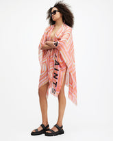 Luisa Crochet Print Ruana Scarf