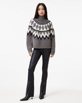 Tura Funnel Neck Relaxed Fit Sweater