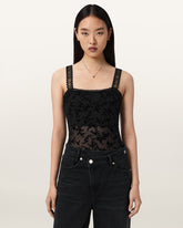 Charli Flocked Bodysuit