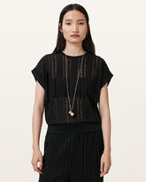 Giana Crochet Crew Neck Tank Top