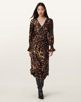 Danni Shirr Midi Dress