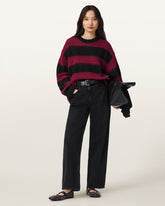 Onyx Striped Relaxed Sweater