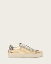 Shana Snake Print Low Top Leather Sneakers