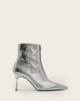 Natasha Pointed Metallic Leather Boots