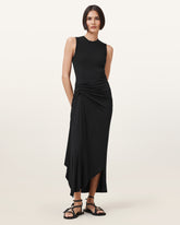Rivi Draped Midi Dress