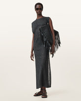 Kaito Jacquard Sleeveless Maxi Dress