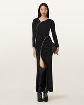 Elsie Zipper Maxi Dress