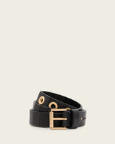 Kylin Skinny Leather Eyelet Belt