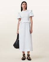Ode Puff Sleeve Midi Dress