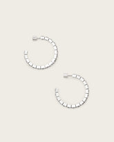 Gia Crystal Hoop Earrings