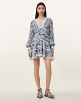 Zora Ruffled Woven Mini Dress