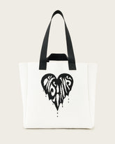 Izzy Heart Large Knitted Tote Bag