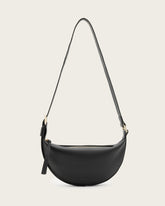 Half Moon Leather Crossbody Bag
