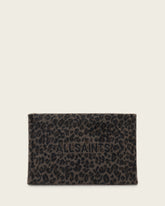 Izzy Leopard Clutch