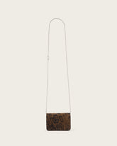 Honore Leopard Print Suede Crossbody Bag