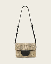 Jupiter Leather Snake Crossbody Bag