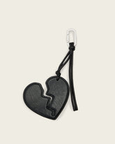Broken Heart Leather Keyring