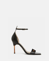 Betty Square Toe Leather Heeled Sandals