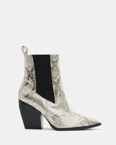 Ria Pointed Snake Leather Boots