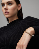 Flat Snake Gold-Tone Bracelet