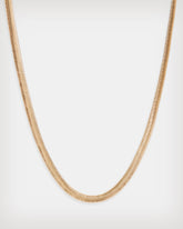 Flat Snake Gold-Tone Necklace