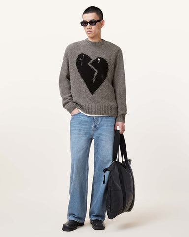 Luv Heart Oversized Knitted Sweater