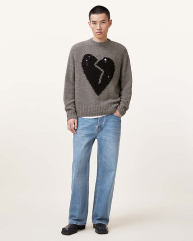 Luv Heart Oversized Knitted Sweater
