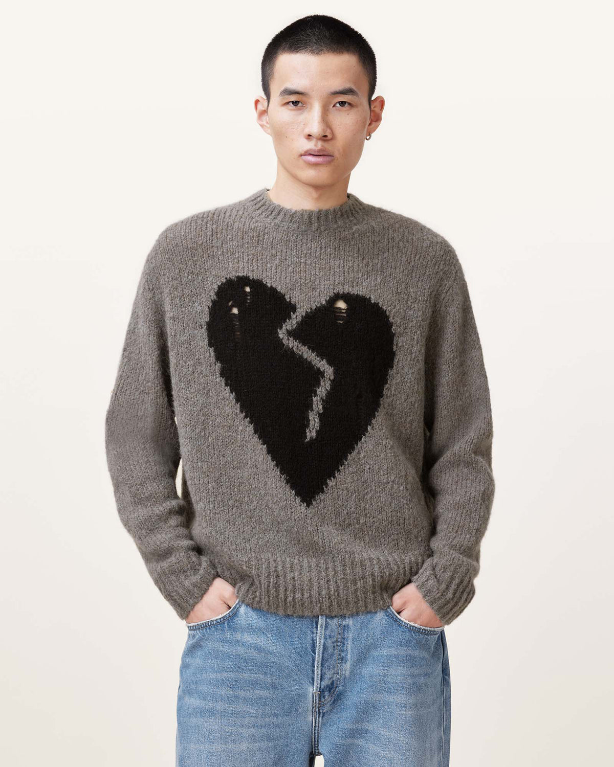 Luv Heart Oversized Knitted Sweater
