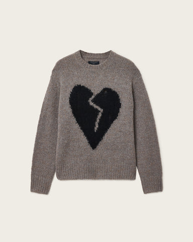 Luv Heart Oversized Knitted Sweater
