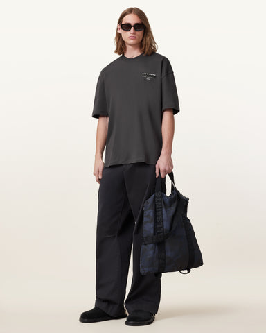 Redact Oversized Embroidered Logo T-Shirt